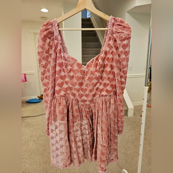 For Love & Lemons                     Theresa Mini Dress in Pink - Picture 6 of 8